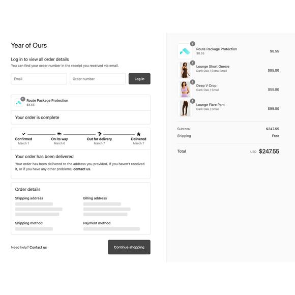 Year of Ours lounge short onesie in dark oak ribbed brown romper | Sz XS - Picture 8 of 8